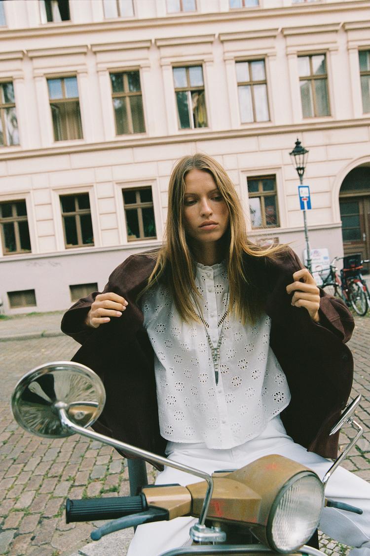 Suede Effect Belted Jacket.