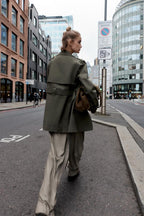 WATER REPELLENT WINDPROOF DOUBLE-BREASTED TRENCH COAT.