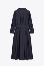 POPLIN SHIRT DRESS.