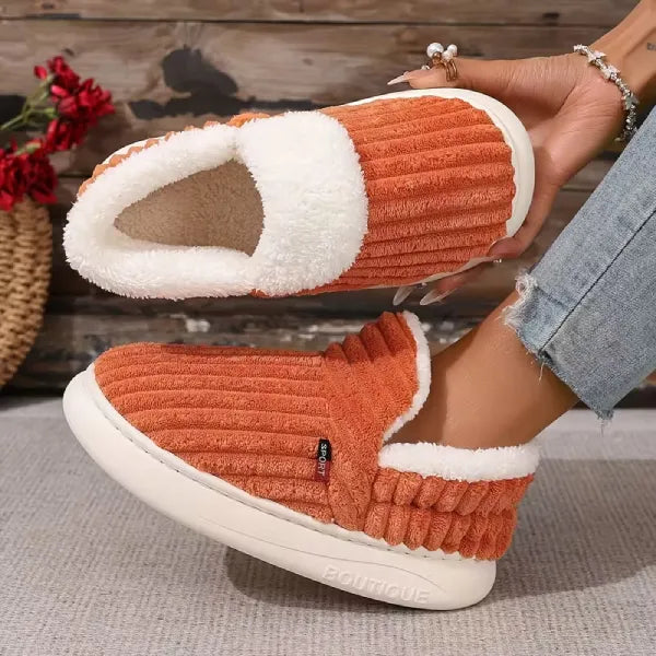 Women’s Cozy Fleece Slippers | Warm Indoor Outdoor House Shoes