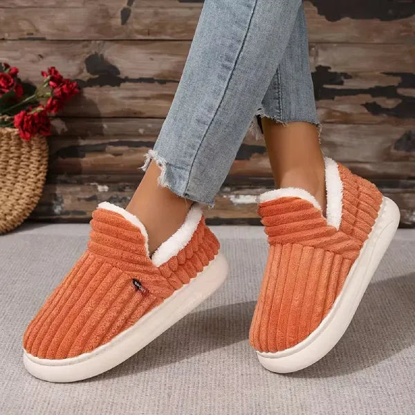 Women’s Cozy Fleece Slippers | Warm Indoor Outdoor House Shoes