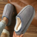 Cloud-Walk Faux Fur Lined Mule Slippers – Premium Winter Warmth