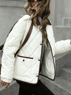 ArcticQuilt Women’s Quilted Collar Jacket – Cozy Everyday Winter Coat