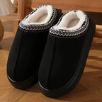 Cloud-Walk Faux Fur Lined Mule Slippers – Premium Winter Warmth