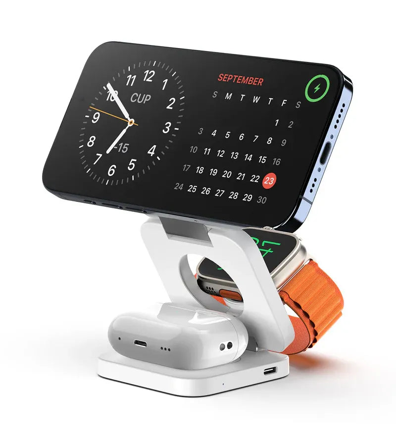 3-in-1 MagSafe Foldable Ultra Compact Charging Station - S55
