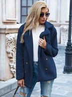 Cozy Fleece Button‑Front Jacket – Relaxed Fit Winter Coat
