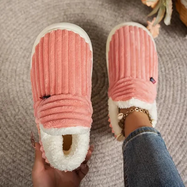 Women’s Cozy Fleece Slippers | Warm Indoor Outdoor House Shoes