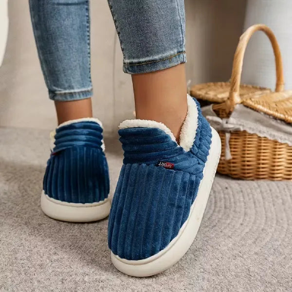Women’s Cozy Fleece Slippers | Warm Indoor Outdoor House Shoes