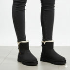 Cozy Faux Fur Platform Winter Boots for Women | Zip Ankle Boots.