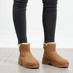 Cozy Faux Fur Platform Winter Boots for Women | Zip Ankle Boots.